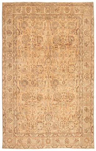 24882-Tabriz Vintage Hand-Knotted/Handmade Persian Rug/Carpet Traditional Authentic/ Size: 13'1" x 9'8"/399cm x 295cm