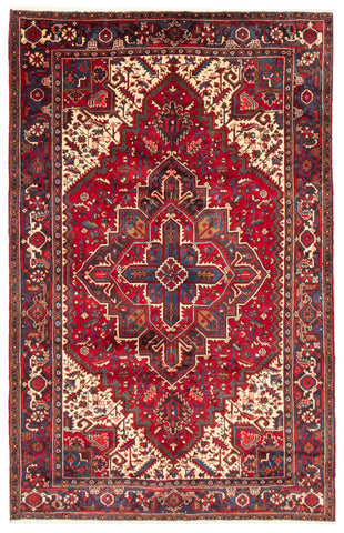 26697- Heriz Hand-Knotted/Handmade Persian Rug/Carpet Traditional/Authentic/Size: 9'8" x 7'5"/295cm x 226cm