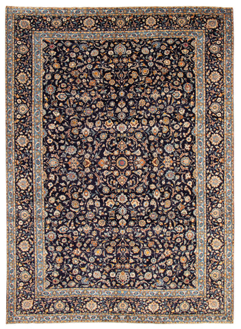 25419-Kashan Hand-Knotted/Handmade Persian Rug/Carpet Traditional/Authentic/Size: 13'11" x 9'10"/424cm x 300cm