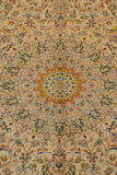 11813 - Ghom Persian Hand-knotted/Persian Authentic/Traditional Carpet/Rug Silk-made Signed-piece/ Size: 6'8" x 4'7"