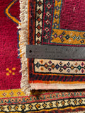 24424-Ghashgai Hand-Knotted/Handmade Persian Rug/Carpet Tribal/ Nomadic Authentic/Size: 1'5" x 1'11"