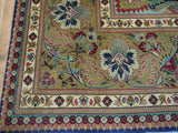 13430 - Tabriz Persian Hand-knotted Authentic/Traditional Carpet/Rug Silk-made /Size: 10'1" x 6'7"