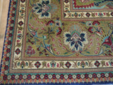 13430 - Tabriz Persian Hand-knotted Authentic/Traditional Carpet/Rug Silk-made /Size: 10'1" x 6'7"/ 307cm x 201cm