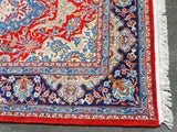 15274-Sarough Hand-Knotted/Handmade Persian Rug/Carpet Traditional Authentic/ Size: 9'5"x 6'10"/ 287cm x 208cm