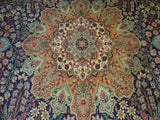 13430 - Tabriz Persian Hand-knotted Authentic/Traditional Carpet/Rug Silk-made /Size: 10'1" x 6'7"