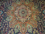 13430 - Tabriz Persian Hand-knotted Authentic/Traditional Carpet/Rug Silk-made /Size: 10'1" x 6'7"/ 307cm x 201cm