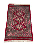 25081- Jaldar Hand-knotted/Handmade Pakistani Rug/Carpet Traditional Authentic/Size: 3'1" x 2'1"/94cm x 64cm