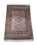 25074- Jaldar Hand-knotted/Handmade Pakistani Rug/Carpet Traditional Authentic/Size: 2'11" x 2'1"/89cm x 64cm