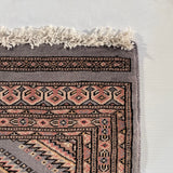 25072- Jaldar Hand-knotted/Handmade Pakistani Rug/Carpet Traditional Authentic/Size: 2'11" x 2'0"/89cm x 61cm