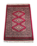 25073- Jaldar Hand-knotted/Handmade Pakistani Rug/Carpet Traditional Authentic/Size: 3'1" x 2'0"/94cm x 61cm