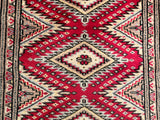 25073- Jaldar Hand-knotted/Handmade Pakistani Rug/Carpet Traditional Authentic/Size: 3'1" x 2'0"/94cm x 61cm