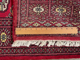 25062-Bokhara Hand-Knotted/Handmade Pakistani Rug/Carpet Tribal/Nomadic Authentic/ Size: 2'11" x 2'2"/89cm x 66cm