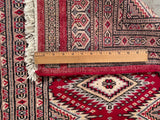 25075- Jaldar Hand-knotted/Handmade Pakistani Rug/Carpet Traditional Authentic/Size: 3'2" x 2'1"/97cm x 64cm