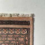 25101- Jaldar Hand-knotted/Handmade Pakistani Rug/Carpet Traditional Authentic/Size: 3'0" x 2'1"/91cm x 64cm