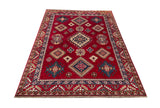 25215-Kazak Hand-Knotted/Handmade Afghan Rug/Carpet Tribal/Nomadic Authentic/ Size: 6’5” x 4’10”/96cm x 147cm