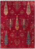 25366- Royal Chobi Ziegler Afghan Hand-Knotted Contemporary/Traditional/Size: 9'9" x 6'9"/297cm x 206cm