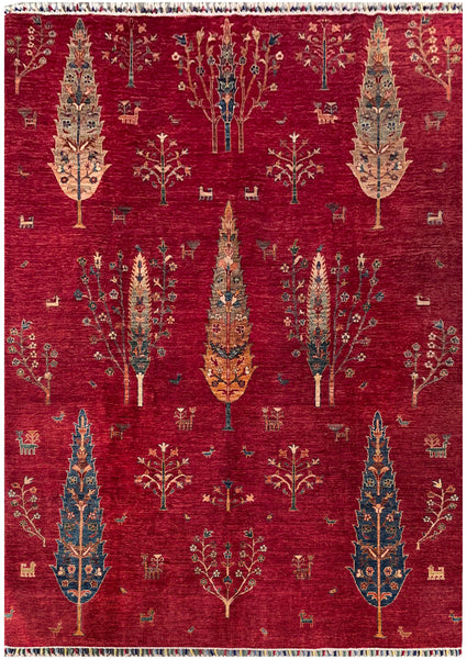 25366- Royal Chobi Ziegler Afghan Hand-Knotted Contemporary/Traditional/Size: 9'9" x 6'9"/297cm x 206cm