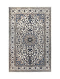 15018 - Nain Persian Hand-Knotted Authentic/Traditional Carpet/Rug Silk-made 10'4" x 6'7"/ 315cm x 201cm