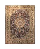 13429 - Tabriz Persian Hand-knotted Authentic/Traditional Carpet/Rug Silk-made/ Size: 9'11" x 6'7"/ 302cm x 201cm
