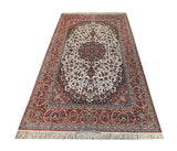 22605-Isfahan (circa 1960 Seirafian)/Hand-Knotted/Handmade Persian Rug/Carpet Traditional Authentic/ Size: 11'0" x 7'0"
