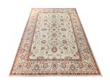 19245-Chobi Ziegler Hand-Knotted/Handmade Afghan Rug/Carpet Tribal/Nomadic Authentic/ Size: 9'9" x 6'11"/ 297cm x 211cm