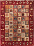 19275-Chobi Ziegler Hand-Knotted/Handmade Afghan Rug/Carpet Tribal/Nomadic Authentic 9'6" x 6'10"/ 290cm x 208cm