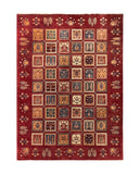 19275-Chobi Ziegler Hand-Knotted/Handmade Afghan Rug/Carpet Tribal/Nomadic Authentic 9'6" x 6'10"/ 290cm x 208cm