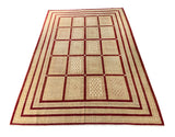 19112-Chobi Ziegler Hand-Knotted/Handmade Afghan Rug/Carpet Tribal/Nomadic Authentic/ Size: 9'5''x 6'8''/ 287cm x 211cm