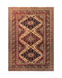 19398- Royal Shirvan Hand-Knotted/Handmade Azerbaijan Rug/Carpet Tribal/Nomadic Authentic/ Size: 8'3" x 5'8"
