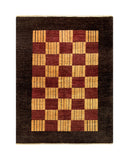 18011-Chobi Ziegler Hand-Knotted/Handmade Afghan Rug/Carpet Tribal/Nomadic Authentic/ Size: 6’7” x 4’10”