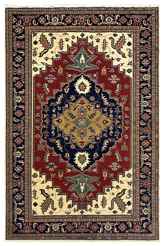 19363-Royal Shirvan Handmade/Hand-knotted Afghan Rug/Carpet Tribal/Nomadic Authentic/ Size: 10'2" x 7'9"/ 310cm x 236cm