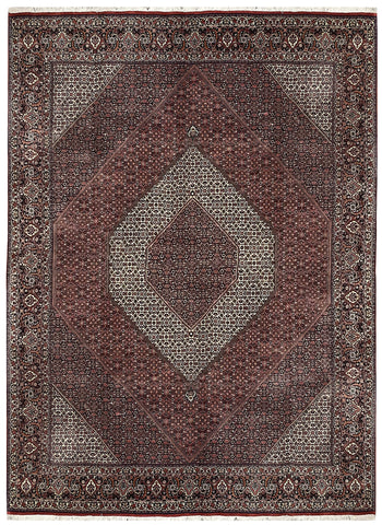 18450-Bidjar Hand-Knotted/Handmade Persian Rug/Carpet Tribal/Nomadic Authentic/ Size: 13'0" x 9'10"/ 396cm x 300cm