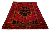 25659-Hamadan Hand-Knotted/Handmade Persian Rug/Carpet Traditional Authentic/ Size: 7'3" x 4'11"/221cm x 150cm