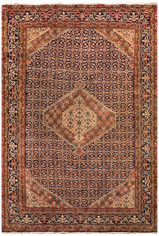 25633-Ardebil Hand-Knotted/Handmade Persian Rug/Carpet Traditional/Authentic/ Size: 9'7"x 6'5"/292cm x 196cm