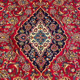 25580-Kashan Hand-Knotted/Handmade Persian Rug/Carpet Traditional/Authentic/Size: 9'9" x 6'6"/297cm x 198cm