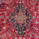 25624-Mashad Hand-Knotted/Handmade Persian Rug/Carpet Traditional Authentic/ Size: 9'10" x 6'8"/300cm x 203cm