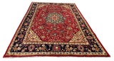 25576-Sarough Hand-Knotted/Handmade Persian Rug/Carpet Traditional/Authentic/ Size: 10'10" x 7'1"/330cm x 216cm