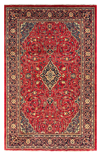 25632-Sarough Hand-Knotted/Handmade Persian Rug/Carpet Traditional/Authentic/ Size: 10'8" x 6'9"/325cm x 206cm