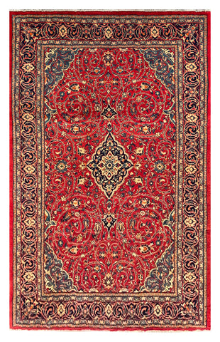 25632-Sarough Hand-Knotted/Handmade Persian Rug/Carpet Traditional/Authentic/ Size: 10'8" x 6'9"/325cm x 206cm