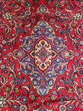 25775-Mashad Hand-Knotted/Handmade Persian Rug/Carpet Traditional Authentic/ Size: 9'11" x 6'8"/302cm x 203cm