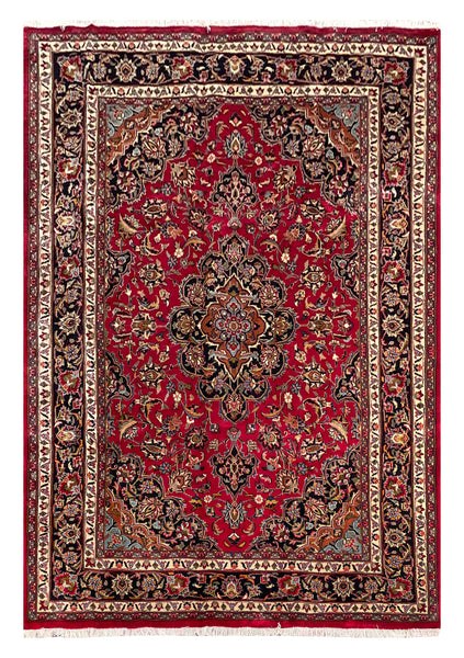 25780-Mashad Hand-Knotted/Handmade Persian Rug/Carpet Traditional Authentic/ Size: 9'7" x 6'7"/292cm x 201cm