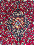 25772-Mashad Hand-Knotted/Handmade Persian Rug/Carpet Traditional Authentic/ Size: 9'4" x 6'9"/284cm x 206cm