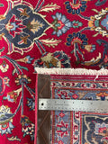 25772-Mashad Hand-Knotted/Handmade Persian Rug/Carpet Traditional Authentic/ Size: 9'4" x 6'9"/284cm x 206cm