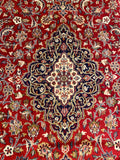 25783-Mashad Hand-Knotted/Handmade Persian Rug/Carpet Traditional Authentic/ Size: 9'7" x 6'6"/292cm x 198cm