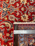 25783-Mashad Hand-Knotted/Handmade Persian Rug/Carpet Traditional Authentic/ Size: 9'7" x 6'6"/292cm x 198cm