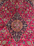 25771-Mashad Hand-Knotted/Handmade Persian Rug/Carpet Traditional Authentic/ Size: 9'9" x 6'6"/297cm x 198cm