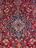 25760-Kashan Hand-Knotted/Handmade Persian Rug/Carpet Traditional/Authentic/Size: 10'1" x 6'5"/307cm x 196cm