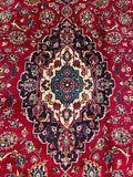 25761-Kashan Hand-Knotted/Handmade Persian Rug/Carpet Traditional/Authentic/Size: 9'9" x 6'6"/297cm x 198cm