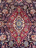 25751-Kashan Hand-Knotted/Handmade Persian Rug/Carpet Traditional/Authentic/Size: 10'3" x 6'8"/312cm x 203cm
