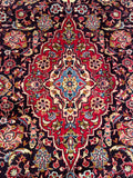 25752-Kashan Hand-Knotted/Handmade Persian Rug/Carpet Traditional/Authentic/Size: 10'0" x 6'6"/305cm x 198cm